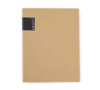 Carnet à grille Karis A4 plastifié KRAFT nature