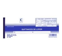 Carnet à souche 'Quittances de loyer', 100 x 270 mm