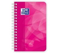 Carnet à spirale OXFORD 9x14cm couverture plastique 180p petits carreaux 5x5 vert G