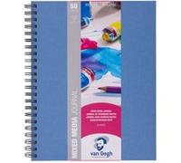 Carnet à spirales Mix Media multi techniques A4 160g 50 feuilles Van Gogh