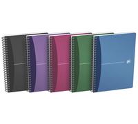Carnet à spirales Oxford Office DIN A5 ligné 90 feuilles PP 90 g/qm couleur aléatoire 1pc