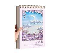 Carnet à spirales pour artistes 180 g/m² Papier anti-bavure pour marqueurs, stylo, peinture au fusain, carnet de croquis