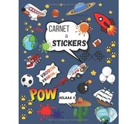 Carnet à STickers: Carnet à STickers Vierges Garçon pour Coller et Collectionner les Autocollants | Livre d'activité-Dessins | JOLIE Couverture | 19*23cm | 80 pages | Idéal à offrir