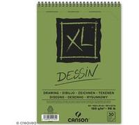 CANSON XL Dessin - Album spiralé 30 feuilles A5 160g/m² - Blanc