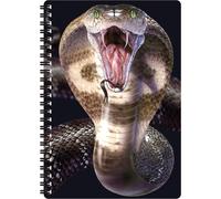 Carnet A5 - Cobra De Deluxebase. Carnet 3d Lenticulaire 80 Pages. Papeterie École Bureau Avec Illustrations Sous Licence De L'artiste Renommé John Naito Bloc-Note Cahier Spirale