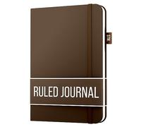 carnet a5 doublé pour écrire | Ligné 150 pages, papier épais 120 g/m², notes autocollantes, boucle pour stylo, bande élastique, couverture rigide en cuir | Des gribouillis qui comptent A5, 5,75x8,2