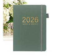 Carnet A5 - Journal 2026 pour l'écriture, 144 feuilles | Carnet à couverture rigide A5 - Calendrier A5 pour une étude quotidienne, un lieu de travail, une maison, une remise de diplôme, une réunion