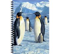 Carnet A5 - Majesté De L'antartique De Deluxebase. Carnet 3d Lenticulaire Pingouin 80 Pages. Papeterie École Bureau Illustration Licence Artiste Renommé Robert Hautman Bloc-Note Spirale