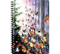 Carnet A5 - Papillons De La Forêt De Deluxebase. Carnet 3d Lenticulaire 80 Pages. Papeterie École Bureau Illustrations Licence Artiste Renommé David Penfound Bloc-Note Cahier Spirale