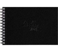 Carnet Aquarelle 100 % Coton - Grain Fin - 300 G/M² - A6 Paysage - 40 Pages Non Microperforées - Brochure Rigide Reliure Intégrale Watercolor Book