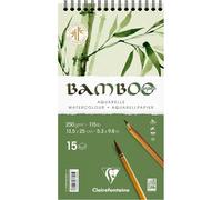 Carnet - Aquarelle - 13,5 x 25 cm - Spirale - 15 feuilles - Clairefontaine - Bam