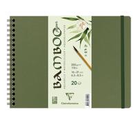 Carnet - Aquarelle - 16 x 21 cm - Spirale - 20 feuilles - Clairefontaine - Bambo