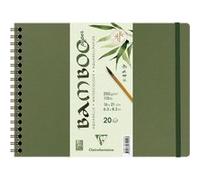 Carnet - Aquarelle - 16 x 21 cm - Spirale - 20 feuilles - Clairefontaine - Bamboo