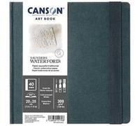 Carnet - Aquarelle - 20x20cm - 40 pages - 300g - Grain fin - Blanc - Canson - Art Book Blanc