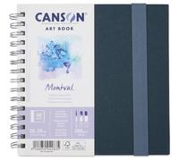 Carnet - Aquarelle - 20x20cm - 48 pages - 300g - Grain fin - Blanc - Canson - Mo