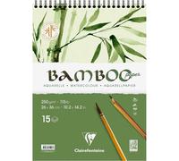 Carnet - Aquarelle - 26 x 36 cm - Spirale - 15 feuilles - Clairefontaine - Bambo