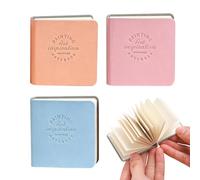 Carnet aquarelle | Bloc de papier 5x5cm de 3 pièces | Bloc de poche aquarelle pour dessin | Pour cours d'art, voyage, école, dessin, croquis, adultes, adolescents,