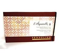 Sennelier Carnet aquarelle 13 x 21 cm, 20 feuilles, 300 g – Multicolore G
