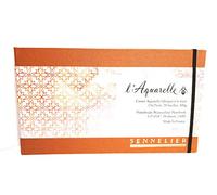 Sennelier Carnet aquarelle entoilé spirale 15 x 25 cm 20 feuilles 300 g Multicolore G