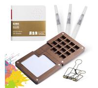 Carnet Aquarelle Palette d'aquarelle portable pour voyage et souvenirs miniature avec clip