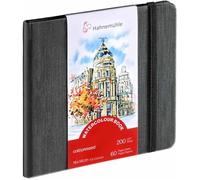 Carnet aquarelle - Watercolour book - 200g/m² - 30 feuilles grain fin - 14x14cm - Hahnemühle