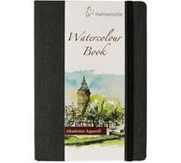 Hahnemühle FineArt – Cahier d'aquarelle 200 g/m² grain fin, 30 feuilles, A5 portrait, blanc naturel
