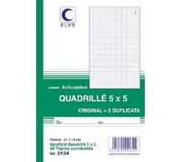 Elve elve manifold quadrillé (5/5), 140 x 210 mm, tripli noir G