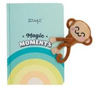 Mr. Wonderful - Cahier avec peluche et fermeture magnétique singe - Magic moments - 100% polyester - Comprend 192 pages lignées