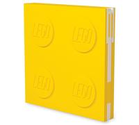 Carnet avec verrou et stylo à encre gel - Jaune