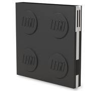 Carnet avec verrou et stylo à encre gel - Noir