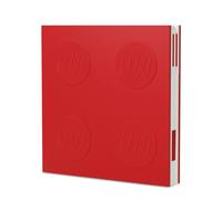 Carnet avec verrou et stylo à encre gel - Rouge