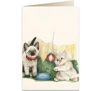 Carnet B6 avec enveloppe 7525 Chats blancs