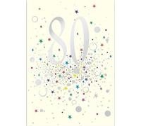 Carnet B6 avec enveloppe anniversaire 80