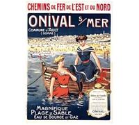 Carnet Blanc, Affiche Chemins de fer Onival-Sur-Mer - Collectif - Hachette Bnf - broché - Livre