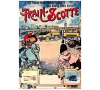 Carnet Blanc, Affiche Train-Scotte Automobile