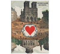 Carnet Blanc, carte à jouer, Notre-Dame-de-Paris - Collectif - Hachette Bnf - broché - Livre