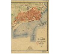 Carnet Blanc, Plan d'Alger, Jourdan, 1888 - Adolphe Jourdan - Hachette Bnf - broché - Livre