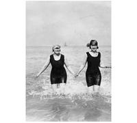 Carnet Blanc, Trois baigneuses, Deauville, 1919 - Collectif - Hachette Bnf - broché - Livre