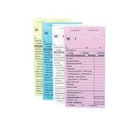 Carnet Caisse N° Rose X 10