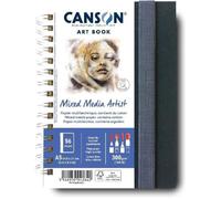 Carnet - CANSON - Art Book Mix Media - 28 feuilles - 14.8 x 21 cm - Papier à dessin polyvalent