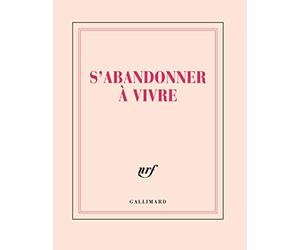 Carnet carré "S'abandonner à vivre" (papeterie)