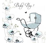 Carnet carré Swarovski CL1211 Poussette d'anniversaire