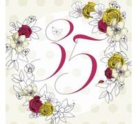 Carnet carré Swarovski CL1435_PO anniversaire 35 fleurs