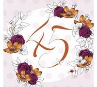 Carnet carré Swarovski CL1445_PO anniversaire 45 fleurs