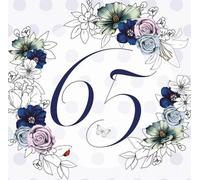 Carnet carré Swarovski CL1465_PO anniversaire 65 fleurs
