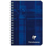 Clairefontaine 8502C Un Carnet à Spirale - 9x14 cm - 180 Pages Petits Carreaux - Papier Blanc 90 g - Couverture Carte Pelliculée Couleur Aléatoire