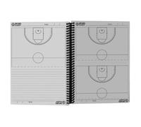 Carnet coach basketball à spirales A5 Sporti France - noir