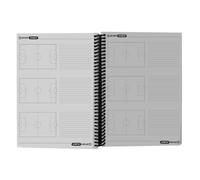 Carnet coach football à spirales A4 Sporti France - noir