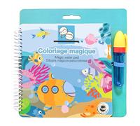 MÉGACRÉA Carnet coloriages Magiques sous la mer avec Stylo