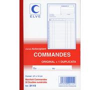 CARNET 'COMMANDES' 210X140 50/2+0 (par 10)